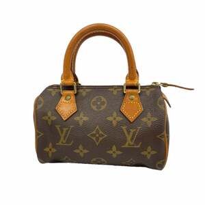 Louis Vuitton Monogram Mini Speedy Handbag M41534 Brown Women's